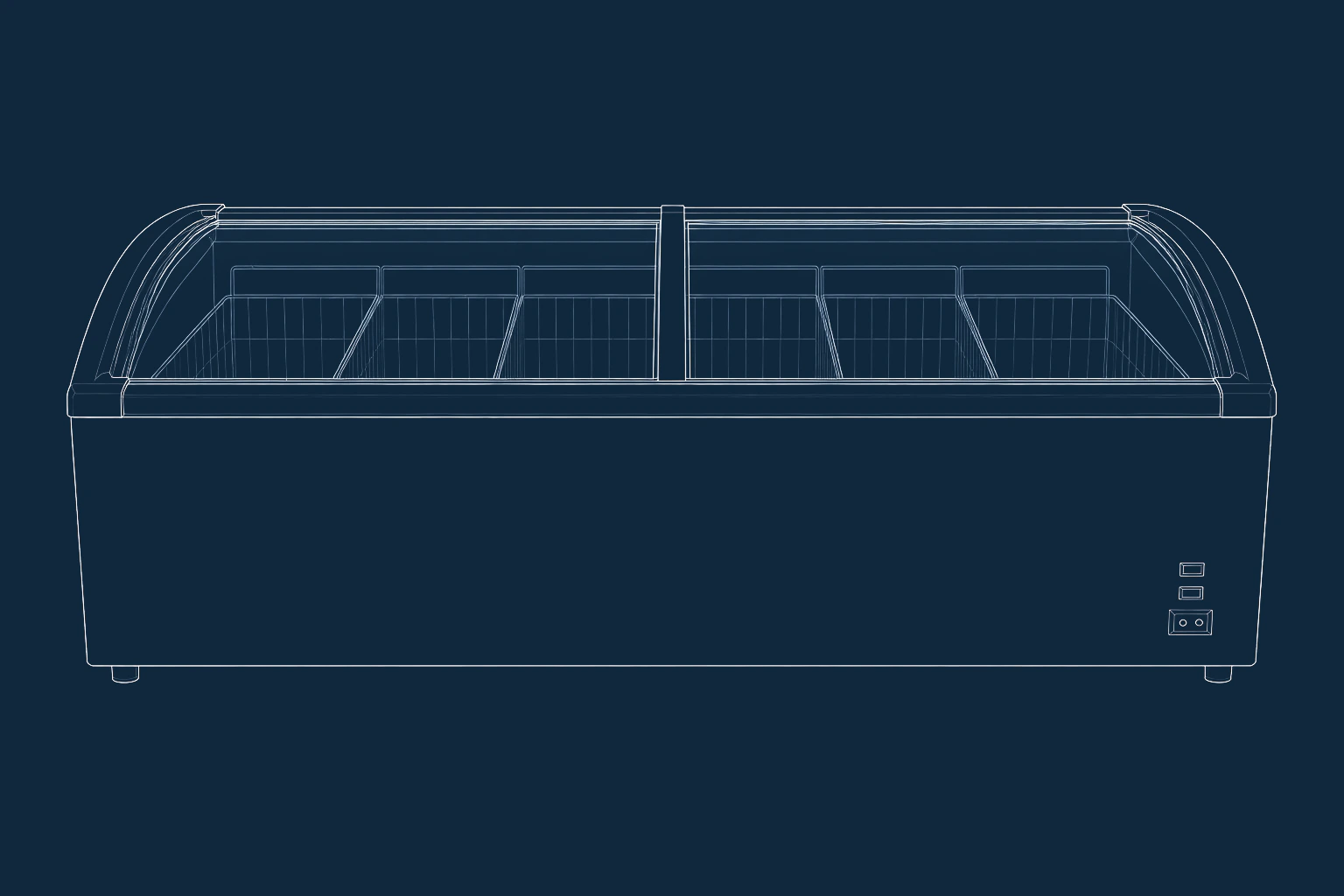 Chest Freezer — Glass Top manual illustration
