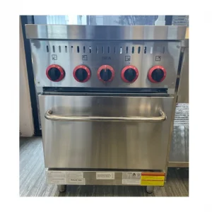 Borrelli 4 Burner Heavy duty Gas Stove with warmer - image 2