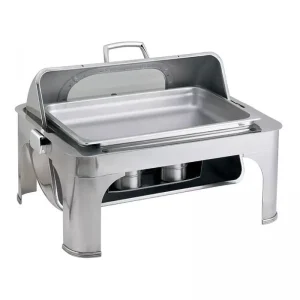 Chafing Dish 9 Ltr with Viewing Window And Roll-Top Lid - image 2