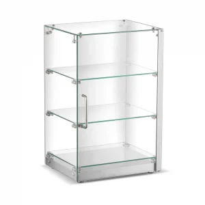 Borrelli Countertop 60L Square Glass Ambient Display - angled view