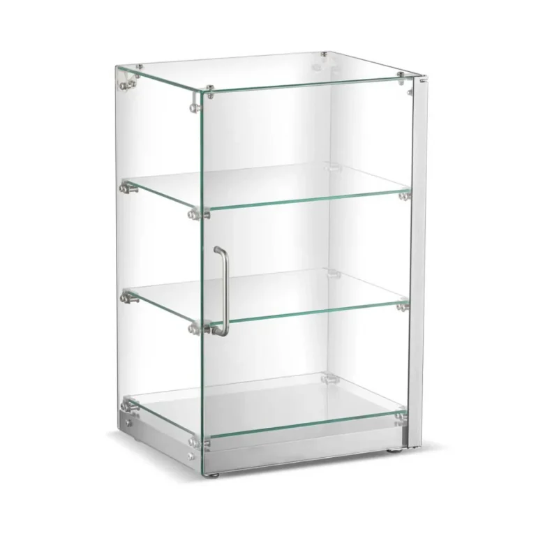 Borrelli Countertop 60L Square Glass Ambient Display - angled view