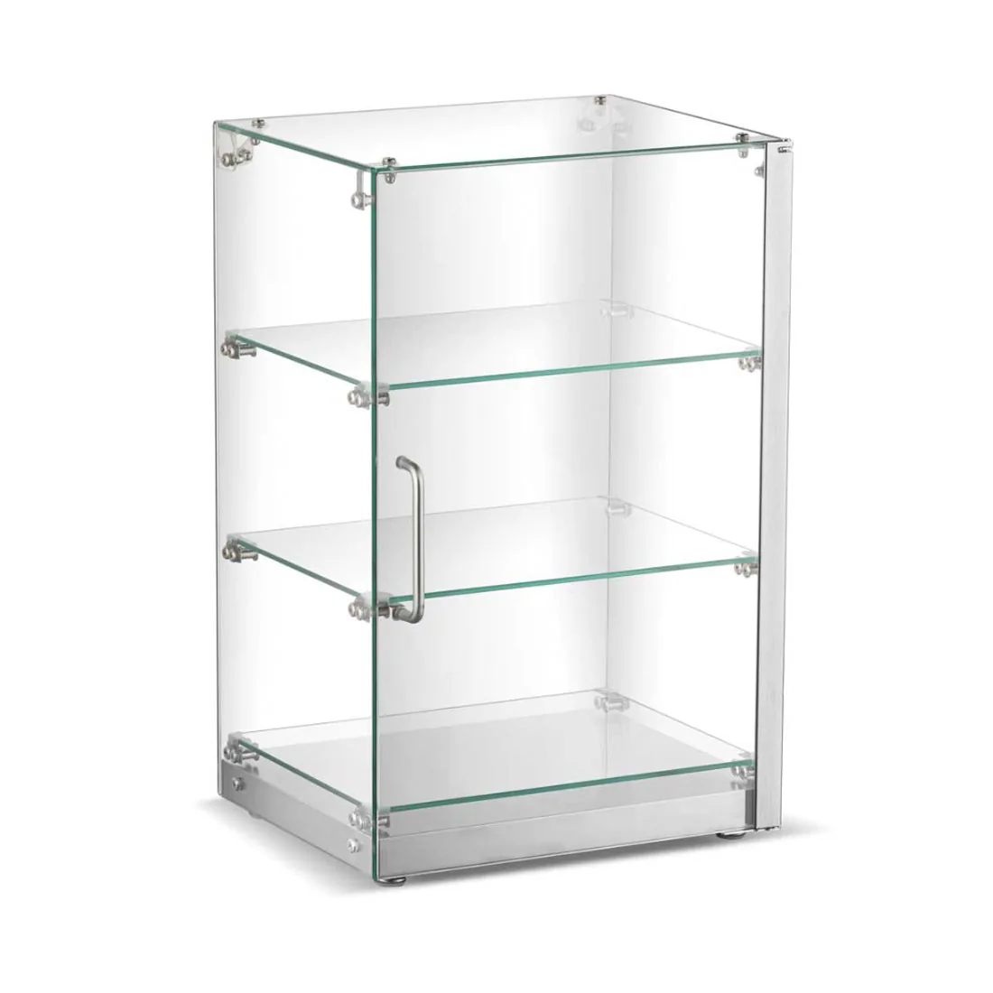Borrelli Countertop 60L Square Glass Ambient Display - angled view