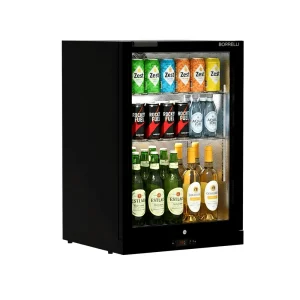 Commercial Undercounter Bar Fridge With Hinged Door 121L - angled view