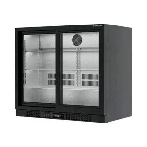 Commercial Bar Fridge With 2 Sliding Doors 207L - front view
