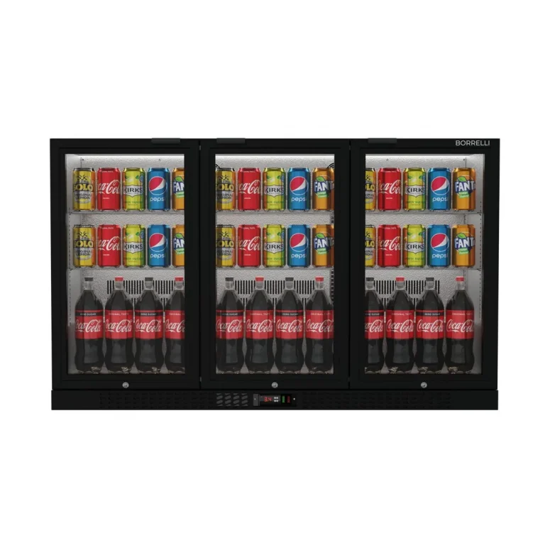 Commercial Undercounter Bar Fridge With 3 Hinged Doors 293L