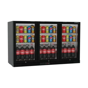 Commercial Undercounter Bar Fridge With 3 Hinged Doors 293L - image 2