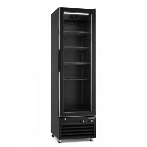 Commercial Upright Bar Fridge With Hinged Glass Door 299L - angled view