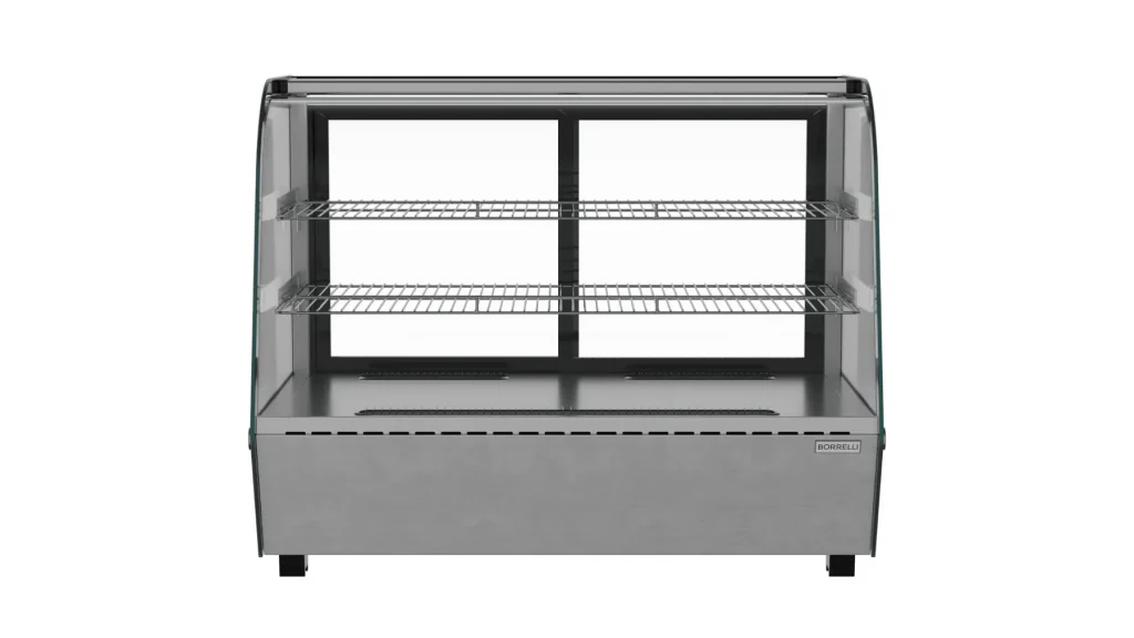 Borrelli 160L Curved Glass Countertop Refrigerated Showcase