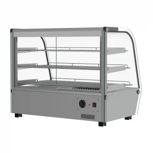 Borrelli 160Ltr Commercial Heated Countertop Display Merchandiser with Curved Glass - image 3