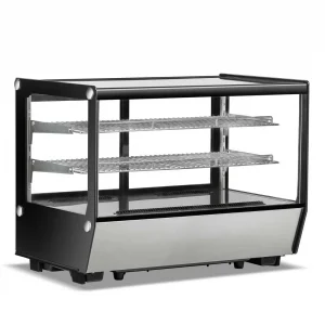Borrelli Counter Top Refrigerated Food Display 160 Ltr - Straight Glass - image 2