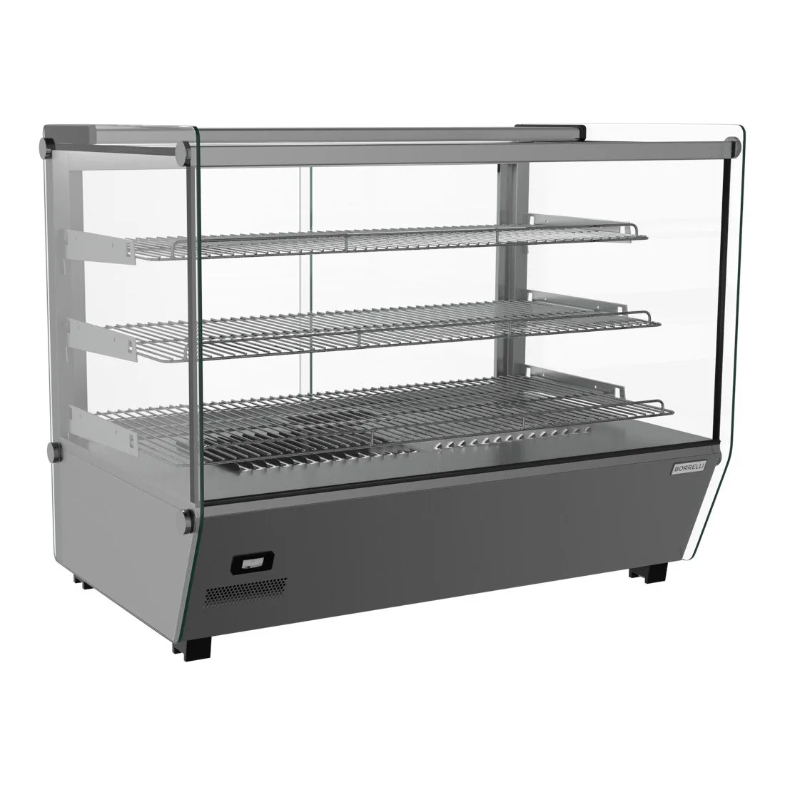 160L straight glass hot food display