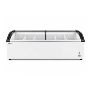 Commercial Glass Top Chest Freezer 545L - front view