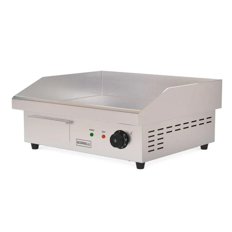 Borrelli Electric Griddle 550mm - Counter Top - angled view