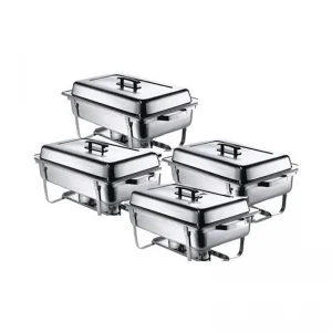 Borrelli Chafing Dish 9 Ltr  4-Pack Set
