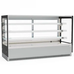 Borrelli 815Ltr Floor Standing Heated Food Showcase - Straight Glass