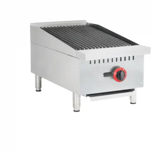 Borrelli Single Burner Gas Countertop Chargrill Char Broiler 300mm Wide 1 x 7.5Kw