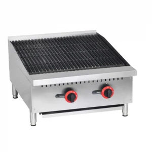 Borrelli 2 Burner Gas Countertop Chargrill Char broiler 600mm Wide