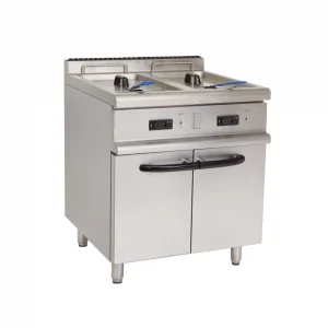 Borrelli Twin Basket Twin Tank Free Standing Gas Fryer 6 Burner - 2 x 20Ltr