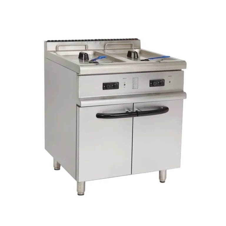 Borrelli Twin Basket Twin Tank Free Standing Gas Fryer 6 Burner - 2 x 20Ltr