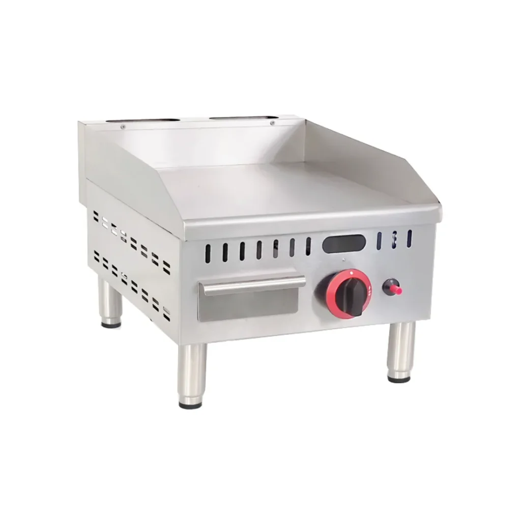 Borrelli Single Burner Gas Griddle Counter Top 400mm Wide