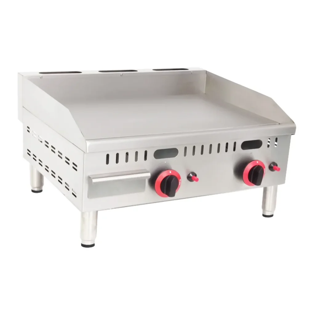 Borrelli 2 Burner Gas Griddle Counter Top 610mm Wide