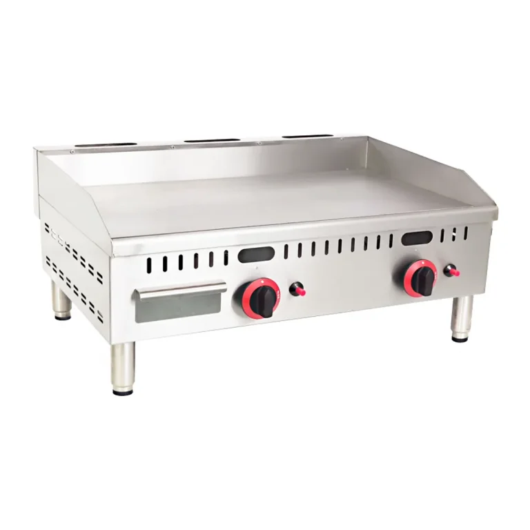 Borrelli 2 Burner Gas Griddle Counter Top 760mm Wide 2 x 3Kw