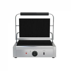 Borrelli Large Contact Panini Grill with Ribbed Top &  Bottom