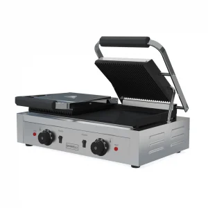 Borrelli Twin Contact Grill with Ribbed Top and Flat Bottom - image 3