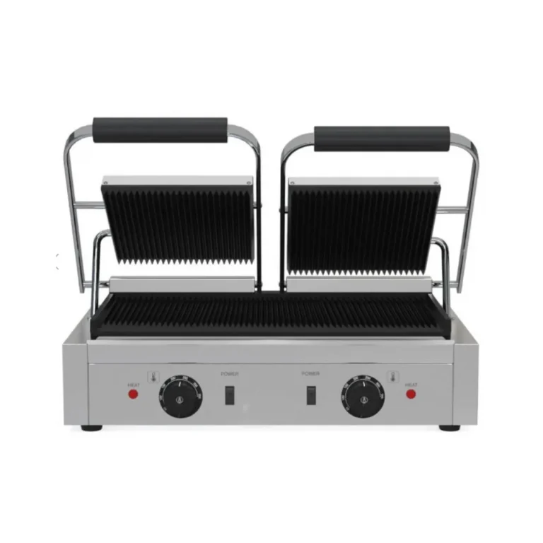 Borrelli Twin Contact Grill with Ribbed Top and Ribbed Bottom