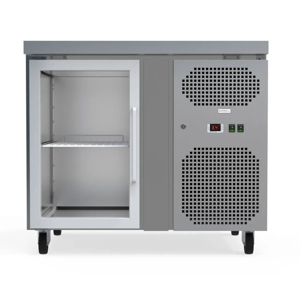Commercial Counter Fridge With Glass Door 115L