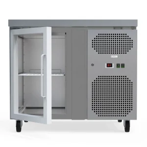 Commercial Counter Fridge With Glass Door 115L - interior view
