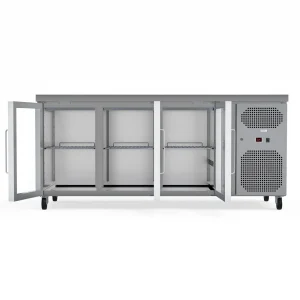 Commercial Counter Fridge With 3 Glass Doors 403L - image 2