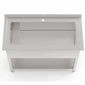 Borrelli Stainless Steel Pot Wash Sink 1200mm - Single Bowl