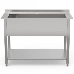 Borrelli Stainless Steel Pot Wash Sink 1200mm - Single Bowl - image 2