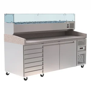 Borrelli Granite Prep Fridge 428L with VRX Servery - PZ2610TN - image 2