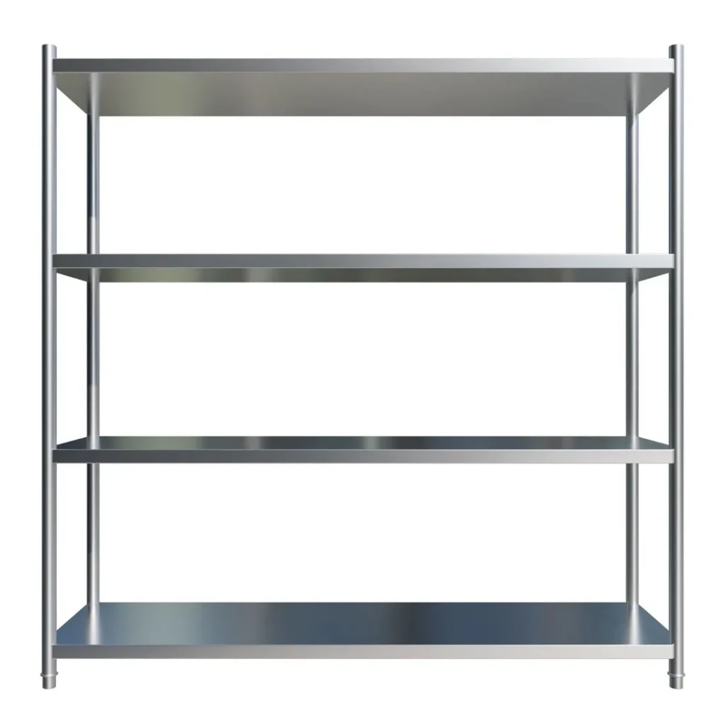 Borrelli 4 Tier Stainless Steel Shelf Rack 1800mm Wide