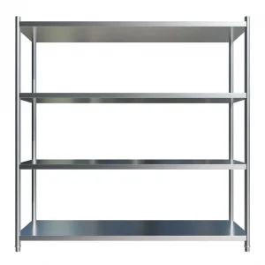 Borrelli 4 Tier Stainless Steel Shelf Rack 1800mm Wide