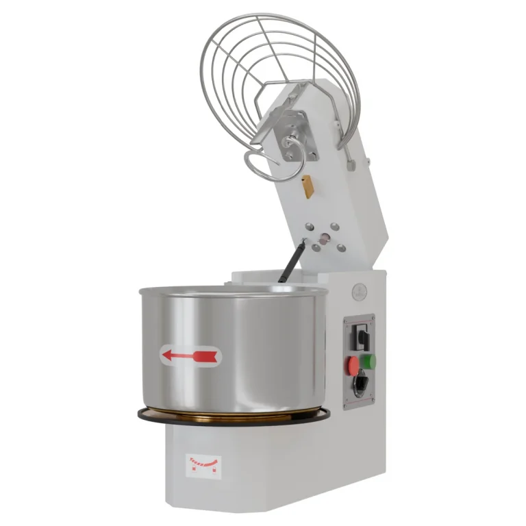 Borrelli Spiral Dough Mixer 25L - 16kg Kneading - Double Motion - Single Speed Tilting Head
