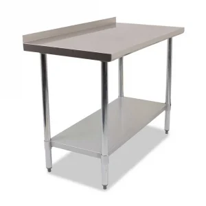 Borrelli Commercial Stainless Steel Wall Bench 1800mm: 201 Food Grade Stainless Steel Bench