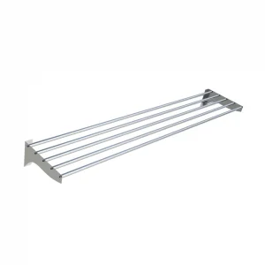 Borrelli 1800mm Tube Wall Shelf: Maximizing Kitchen Efficiency - angled view