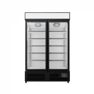 Commercial Upright Display Freezer With 2 Hinged Doors 1012L