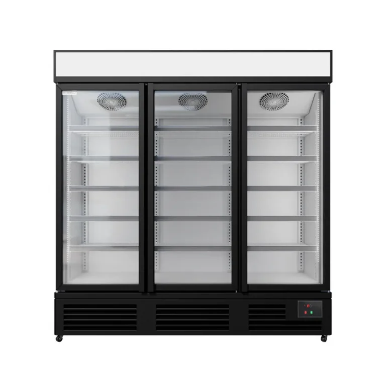 Commercial Upright Display Freezer With 3 Hinged Doors 1560L