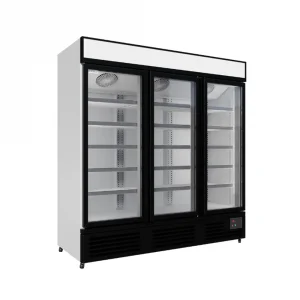 Commercial Upright Display Freezer With 3 Hinged Doors 1560L - image 2