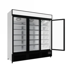 Commercial Upright Display Freezer With 3 Hinged Doors 1560L - image 4