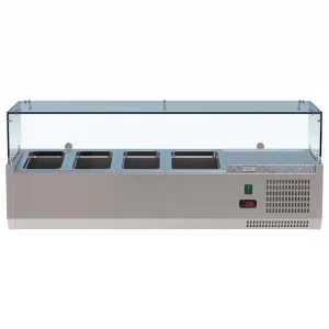 Borrelli VRX Servery 1200mm - Counter Top Prep Fridge with Glass Top
