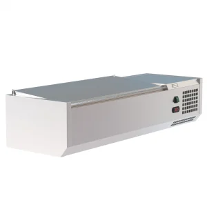 Borrelli VRX Servery 1200mm - Counter Top Prep Fridge with Stainless Steel Lid - image 2