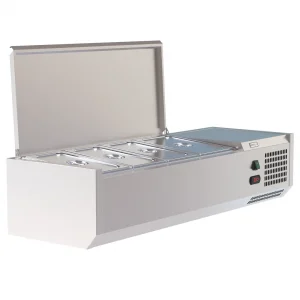 Borrelli VRX Servery 1200mm - Counter Top Prep Fridge with Stainless Steel Lid - image 3