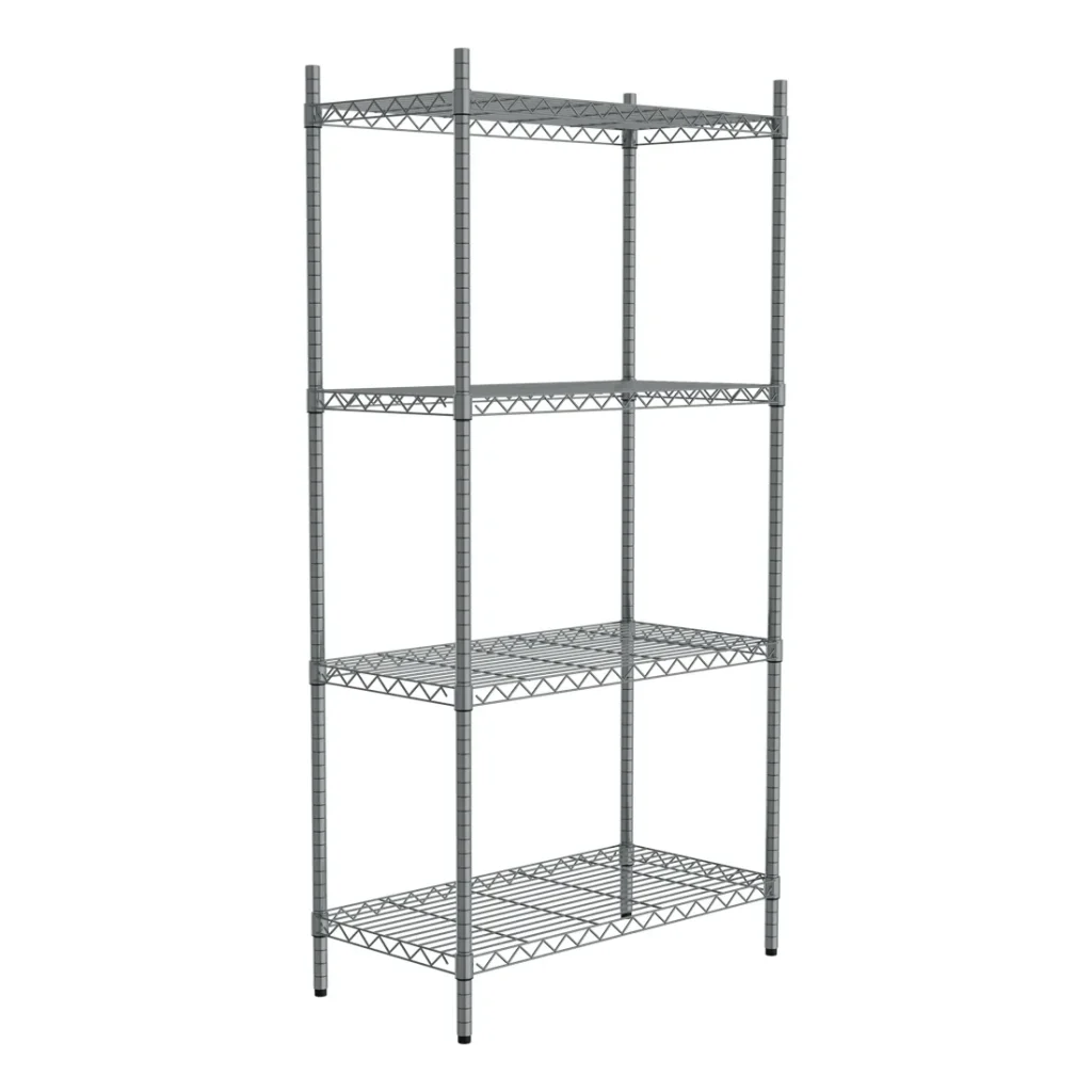 Borrelli 4 Tier Chrome Storage Racking 1200mm