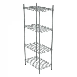 Borrelli 4 Tier Chrome Storage Racking 750mm