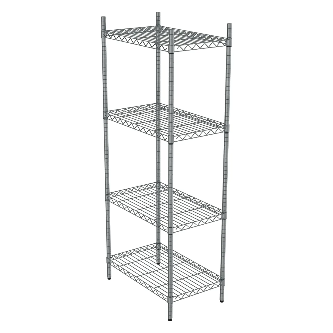 750mm four-tier chrome racking